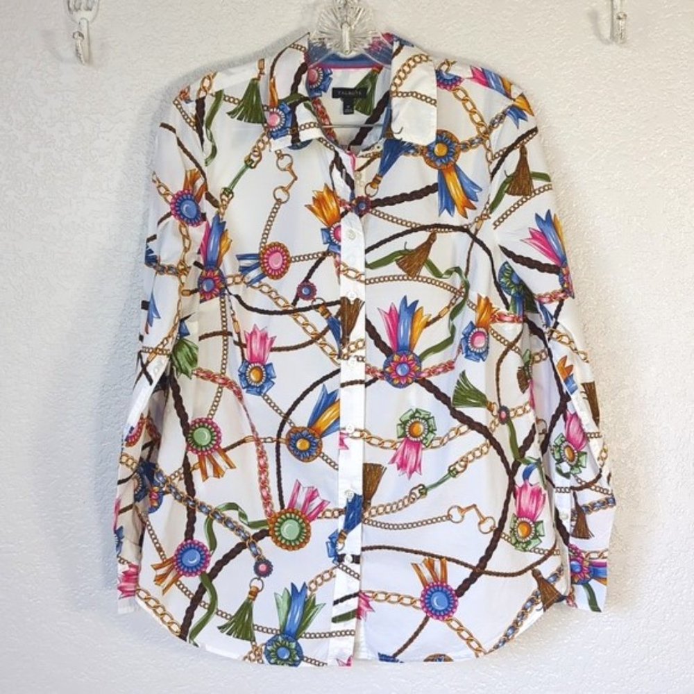 Talbots Size M  Button Down Shirt Cotton
